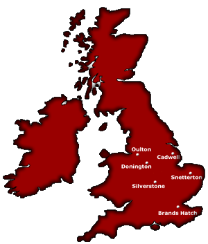 2008 Racing Season Map